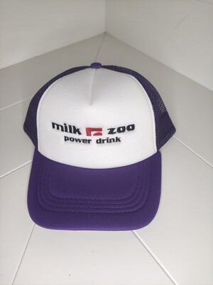 Cappellino Trucker logo ricamato "MILK ZOO" colore viola