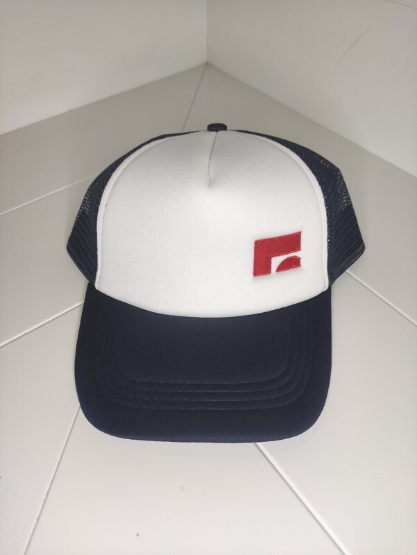 Cappellino Trucker con logo ricamato &quot;Milk zoo&quot; colore blu notte