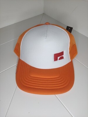 Cappellino Trucker con logo ricamato "Milk zoo" colore arancione