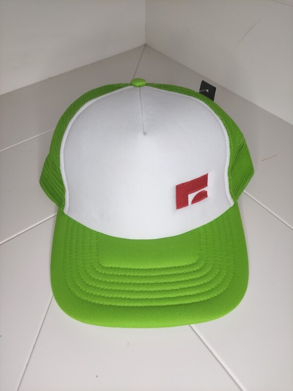 Cappellino Trucker con logo ricamato &quot;Milk zoo&quot; colore verde oliva