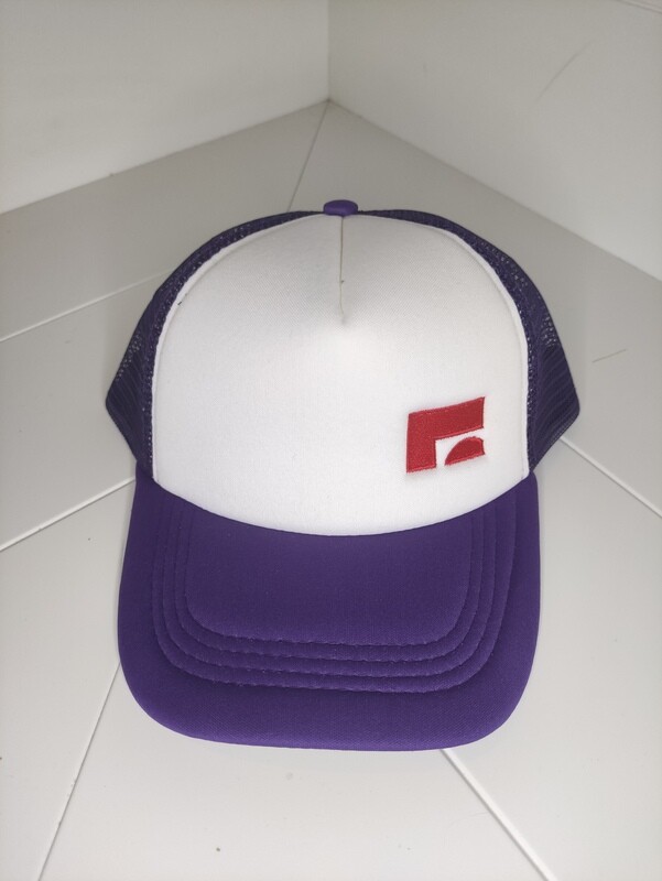 Cappellino Trucker con logo ricamato &quot;Milk zoo&quot; colore viola