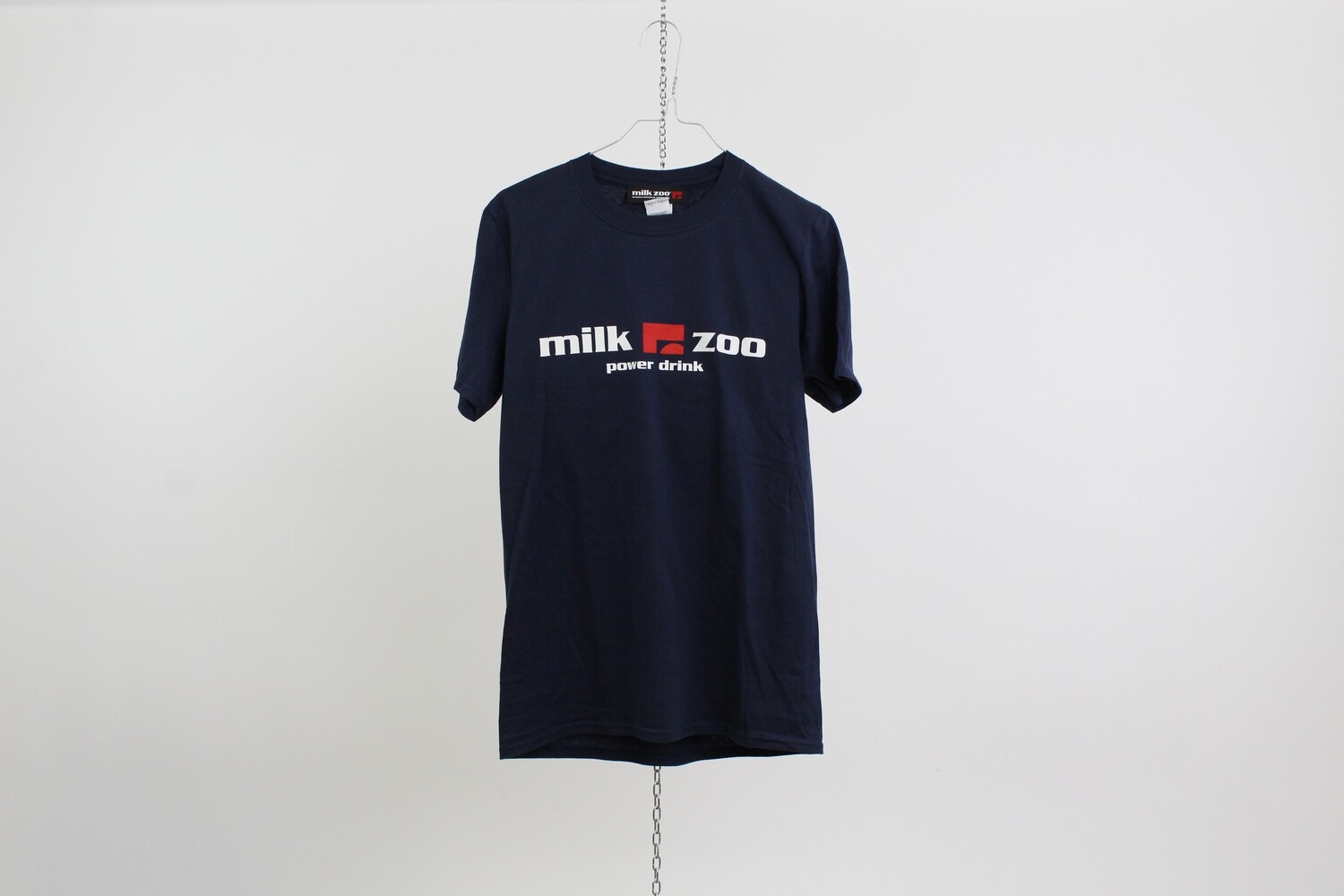 T-shirt 100% cotone logo MILK ZOO colore blu notte