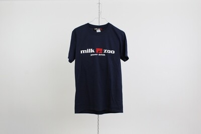 T-shirt 100% cotone logo MILK ZOO colore blu notte