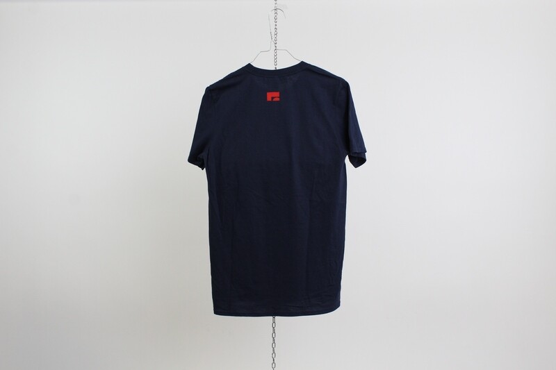 T-shirt 100% cotone logo MILK ZOO colore blu notte
