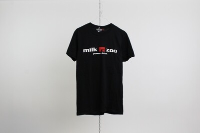 T-shirt 100% cotone logo MILK ZOO colore nero