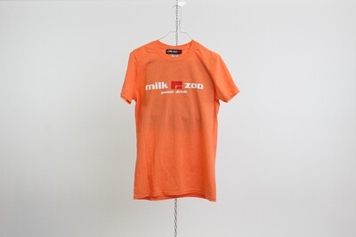 T-shirt 100% cotone logo MILK ZOO colore arancione