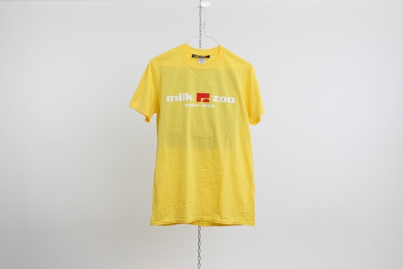T-shirt 100% cotone logo MILK ZOO colore giallo