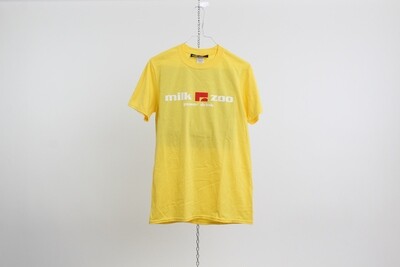 T-shirt 100% cotone logo MILK ZOO colore giallo