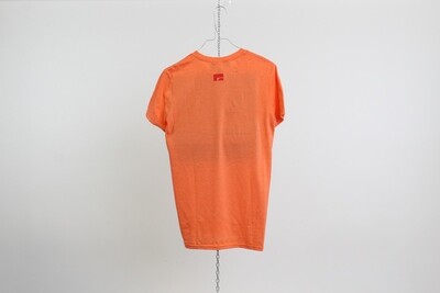 T-shirt 100% cotone logo MILK ZOO colore arancione