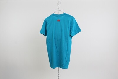T-shirt 100% cotone logo MILK ZOO colore azzurro