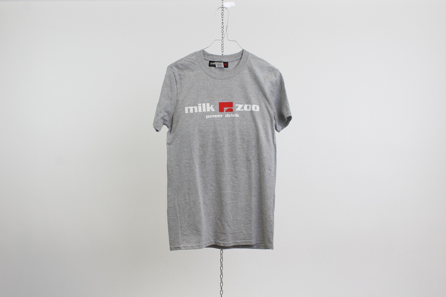 T-shirt 100% cotone logo MILK ZOO colore grigio