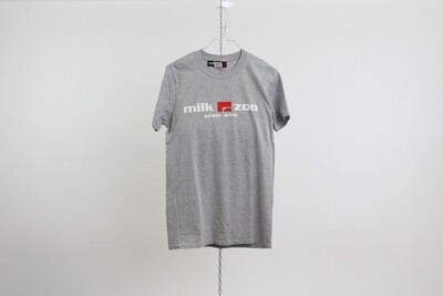 T-shirt 100% cotone logo MILK ZOO colore grigio