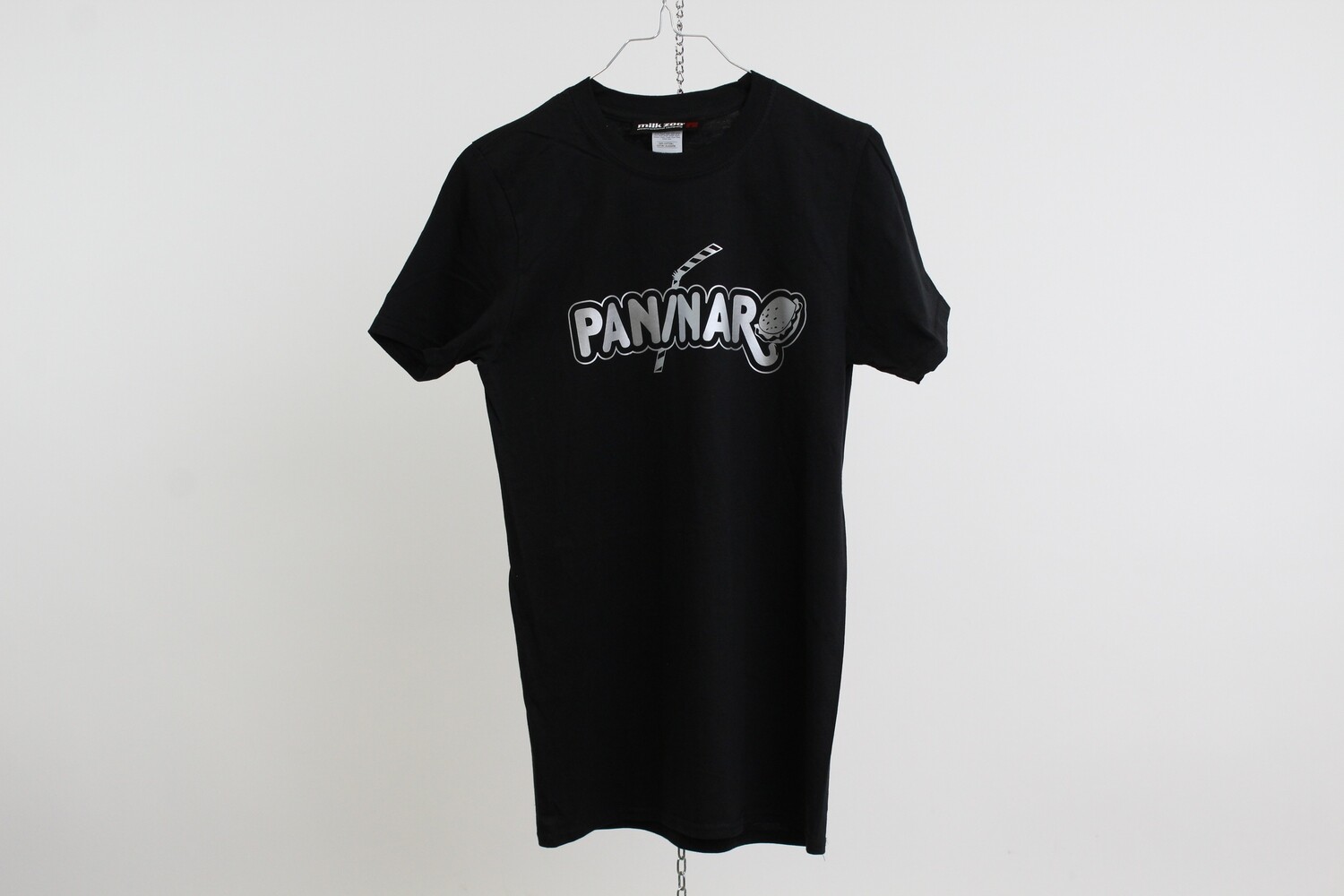 T-shirt 100% cotone logo PANINARO colore nero