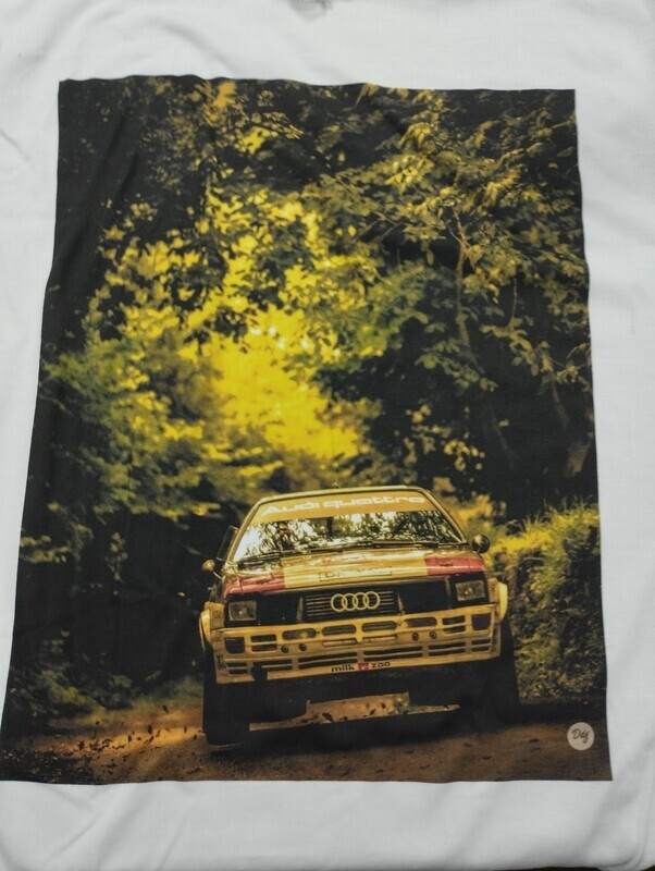 T-Shirt GranTurismo Zippo - Nicola Audi quattro versione verticale
