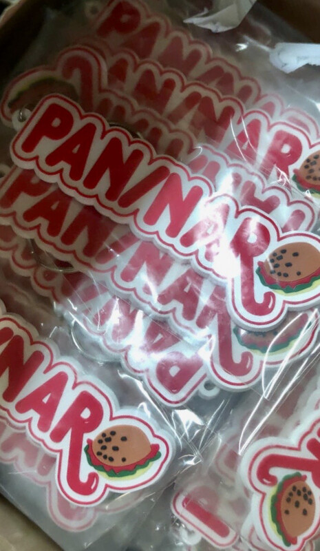 Portachiavi PANINARO in gomma 3d