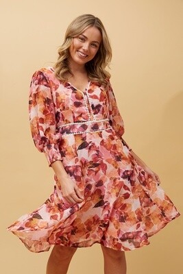 Floral Short Dress