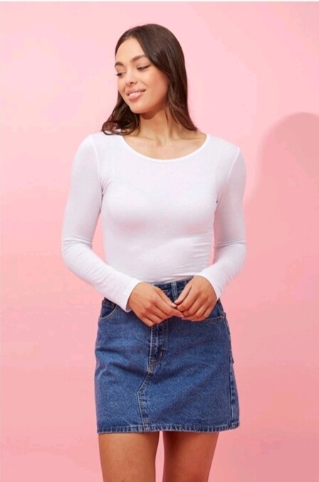 Long Sleeve Base Layer White