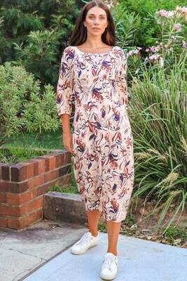 Stephanie Half Sleeve Midi Dress **SALESALESALE