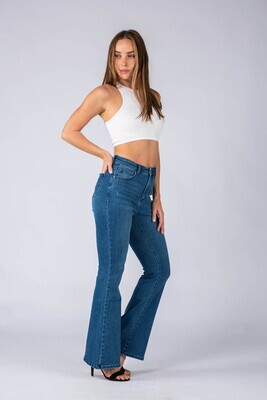 High Waist Stretchy Flare Denim Jean