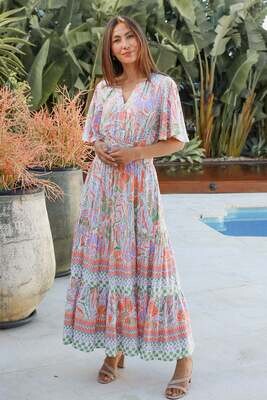 Clio Half Sleeve Midi Dress