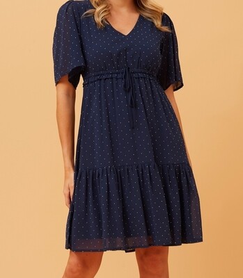 Diamond Navy Short Dress