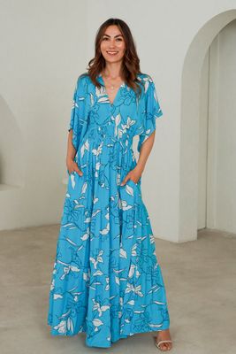Virginia V Neck Maxi Dress