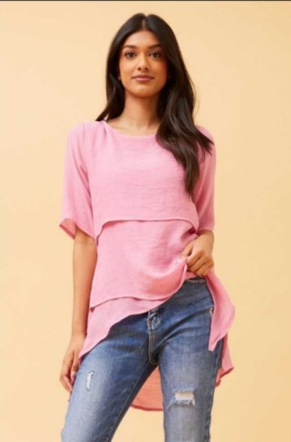 Layered Top Pink