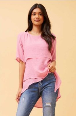 Layered Top Pink