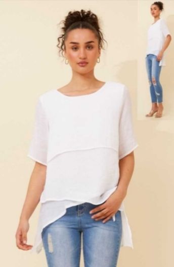 Layered Top White