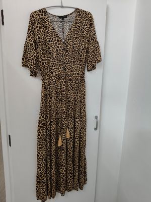 Leopard Print Maxi Dress