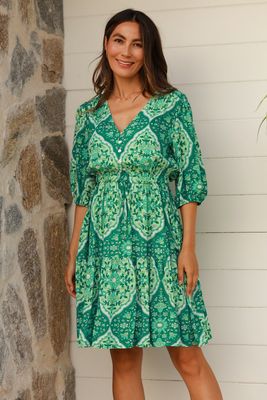 Luisa V Neck Mini Dress