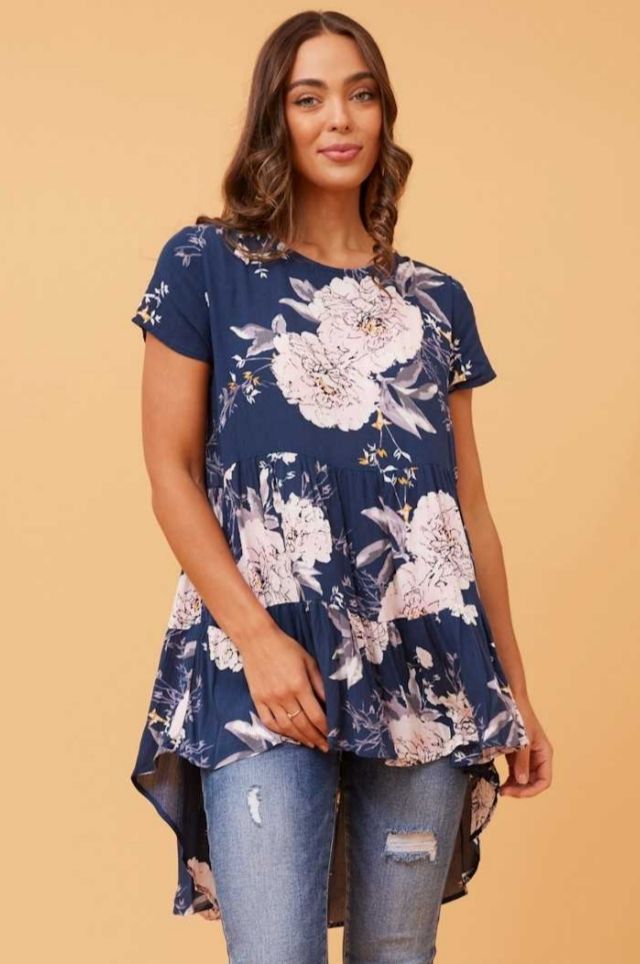 Floral Short Sleeve Top
