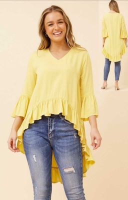 Lemon Boho Top