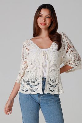 Crochet Cardy 100% Cotton