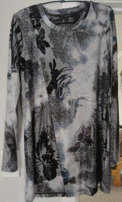 Black/Blue Long Sleeve Top