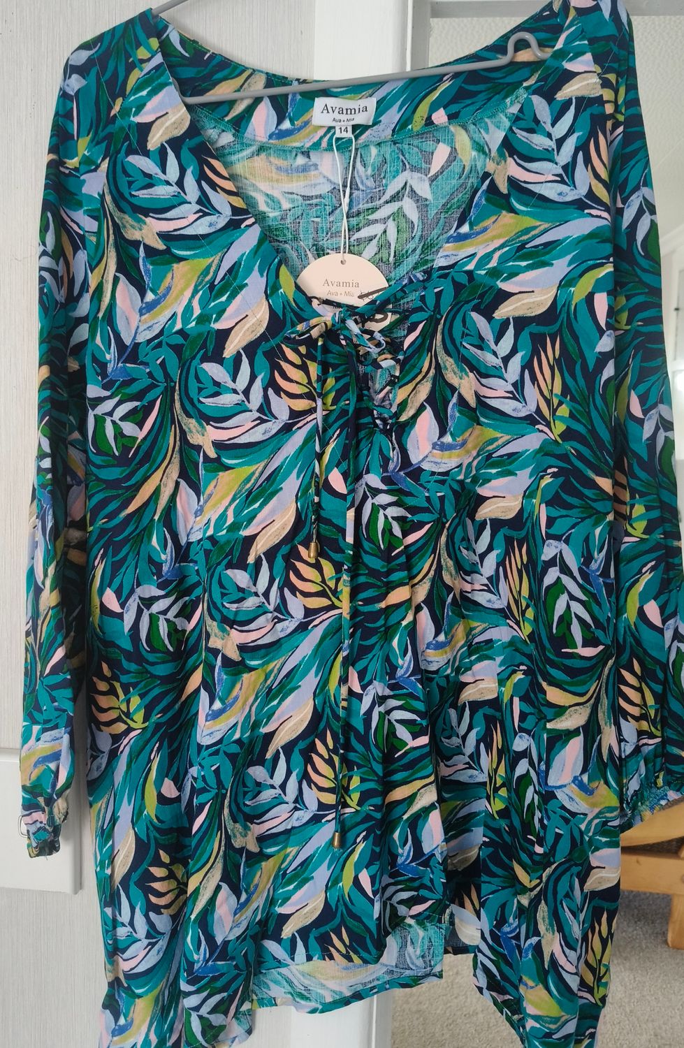Peacock Blue Baggy Top