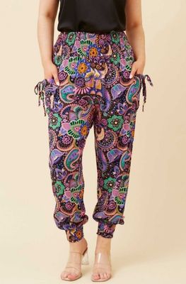 Harem Pants Purple Multi
