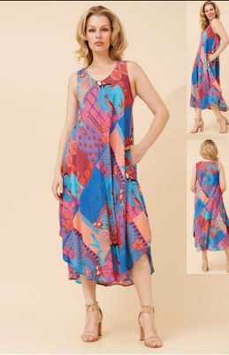 Sundress Midi Multi Colour