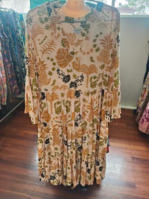 Autumn Flare Midi Dress