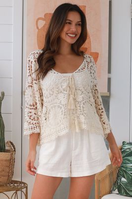 Crochet Cardy Creme