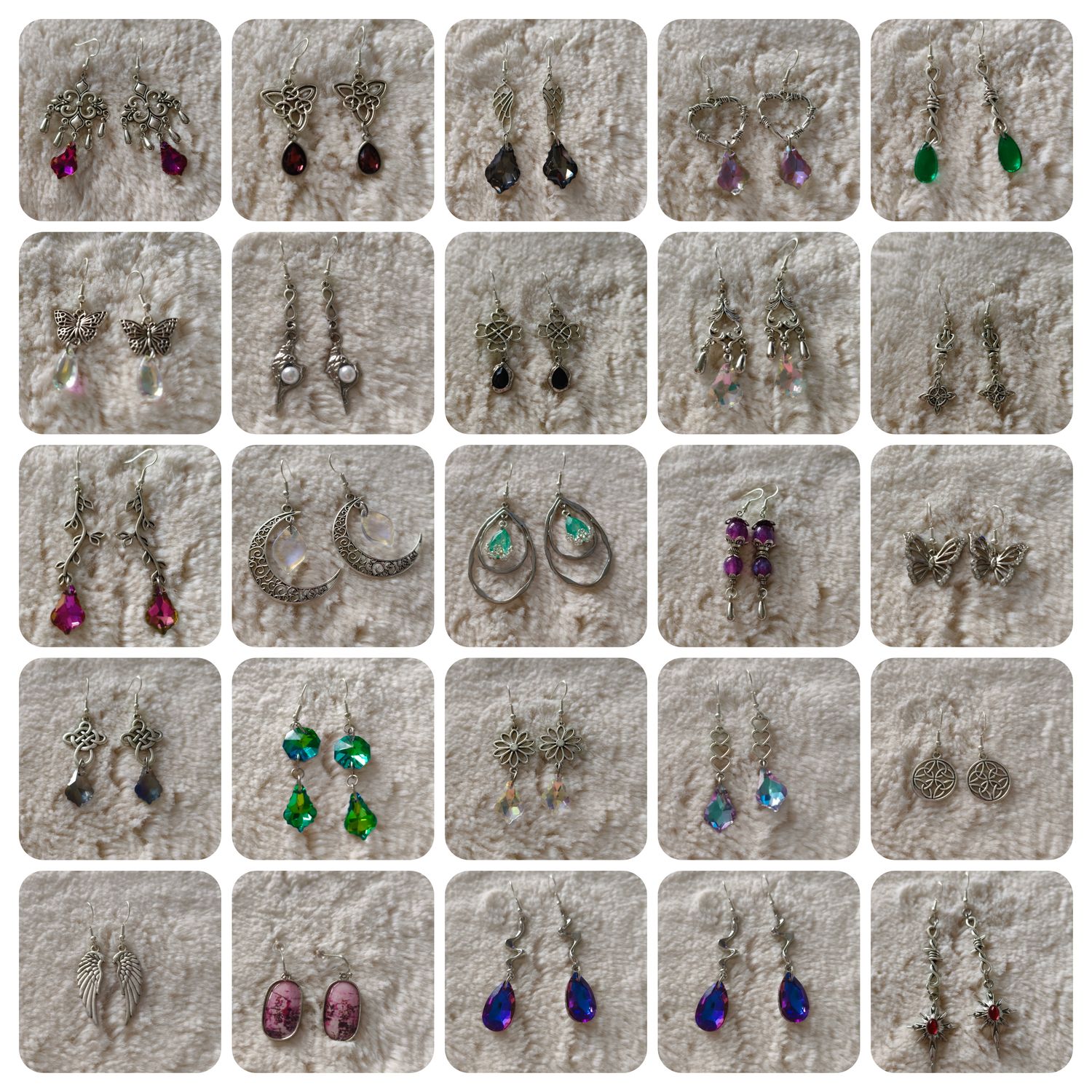Assorted Handmade Earrings  Confirm in stock before purchasing