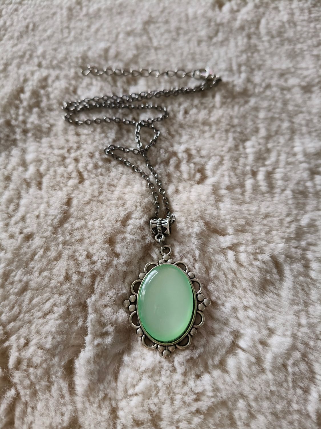 Lime Green Crystal Necklace