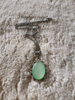 Lime Green Crystal Necklace
