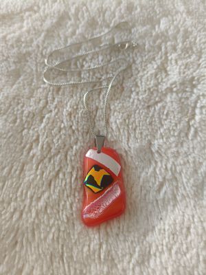 Tangerine Flash Glass Pendant