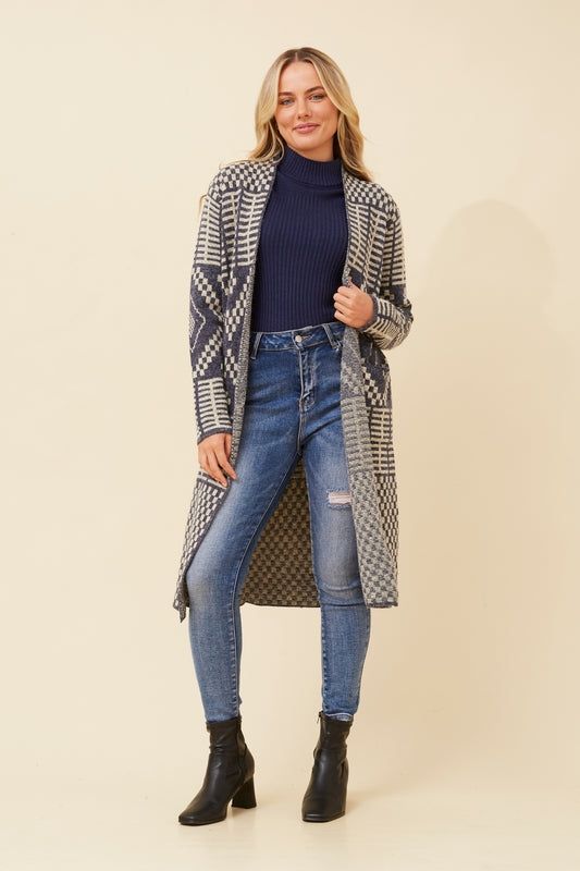 Jacquard Multi Navy Jacket
