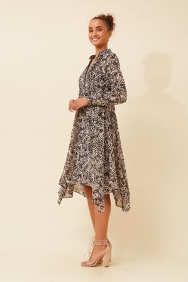 Printed Georgette Hanky Dress