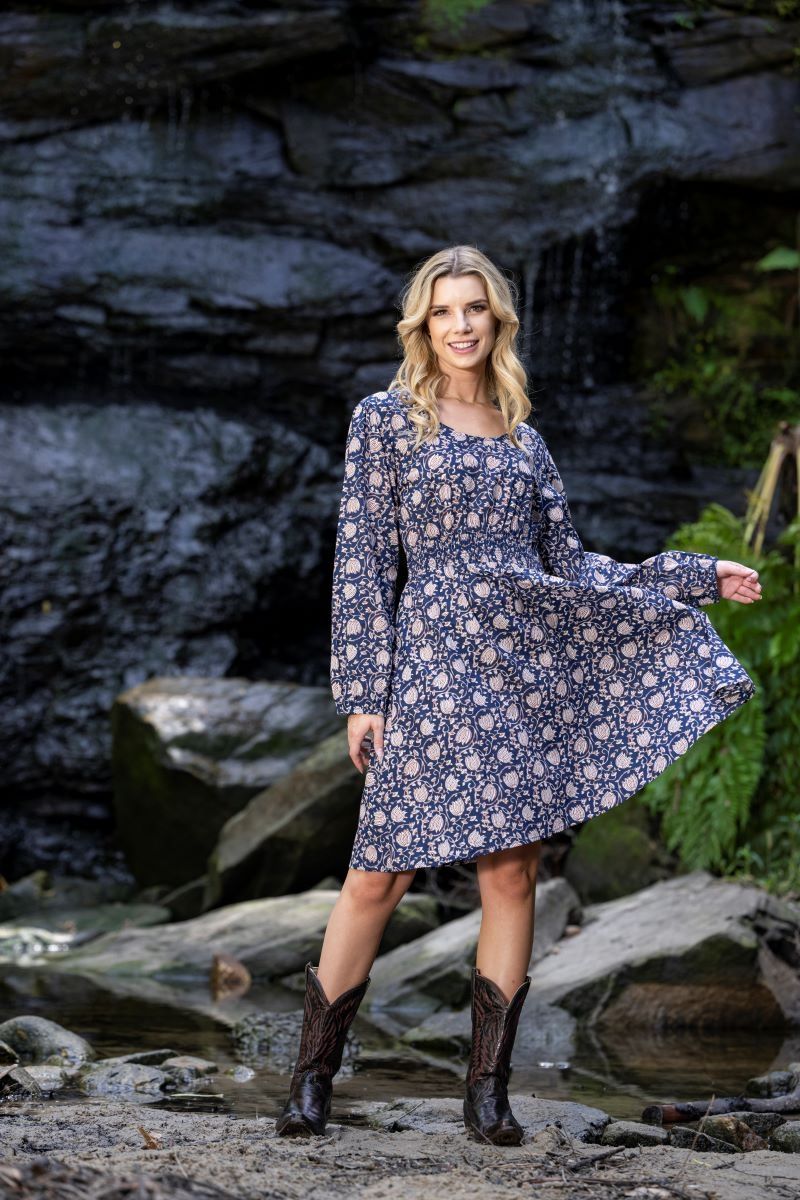 Lee Dress Long Sleeve Cotton Mini