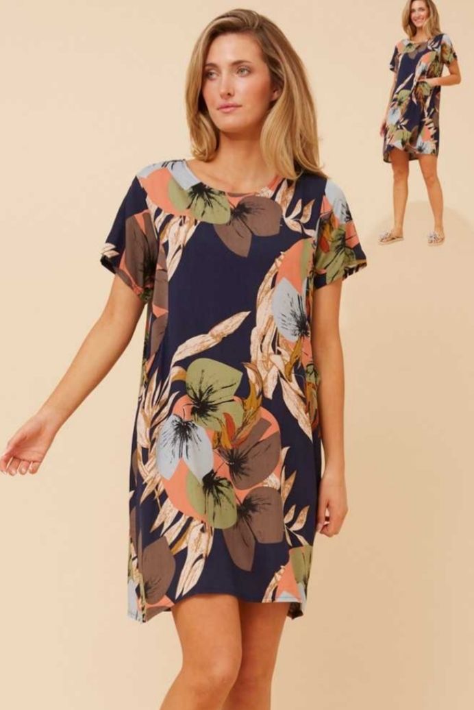 Navy Shift Dress