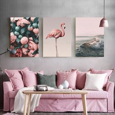 3 cadres decoratif pour sallon 40/60cm