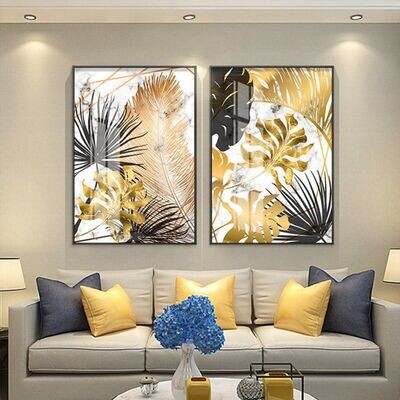 deux cadres decoratifs 60/40 cm